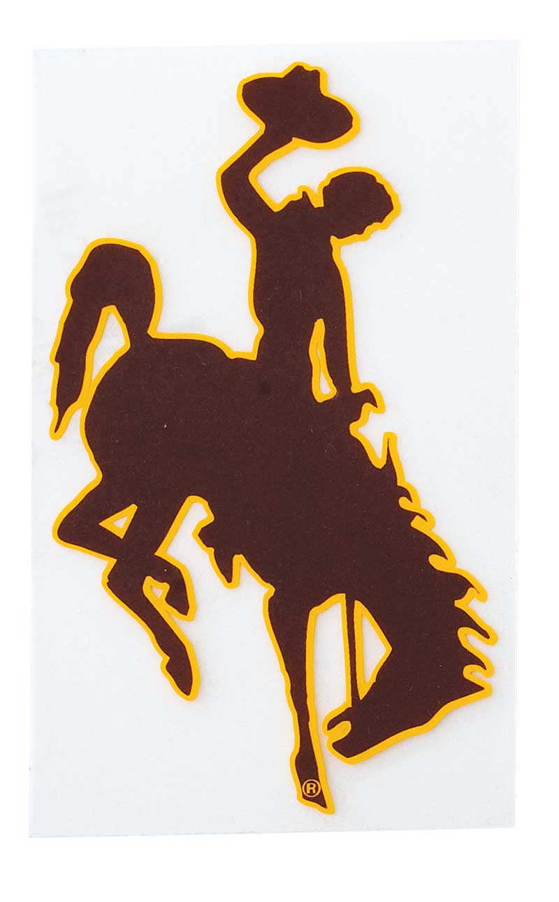 5.5-Inch Brown/gold Right-Facing Bucking Horse | University of Wyoming ...