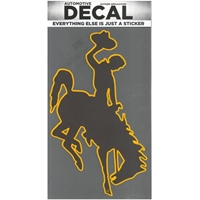 CDI Corp. Colorshock™ Bucking Horse Oversized Brown/Gold Right Facing Decal