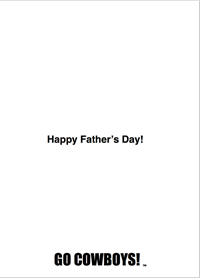 Happy Father's Day Tailgate Card