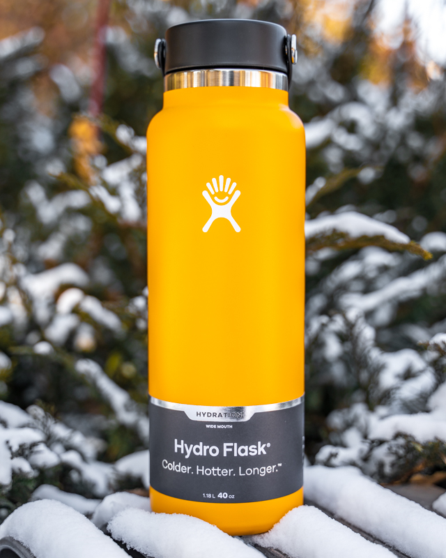 Hydro Flask 40 oz Wide Mouth Bottle Stone - Kitchen & Company