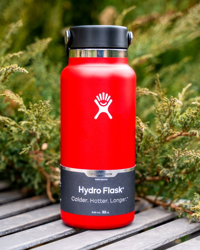 Hydro Flask, Kitchen, 32 Oz Red Hydro Flask