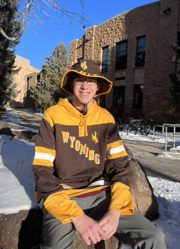 Wyoming Cowboys Hockey Jersey - Brown/Gold