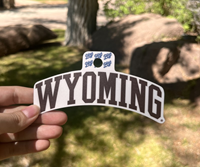 Blue 84® Wyoming Arch Block Font Sticker