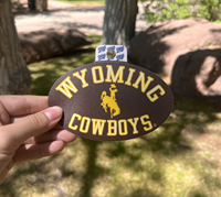 Blue 84® Oval Wyoming Bucking Horse Cowboys Sticker