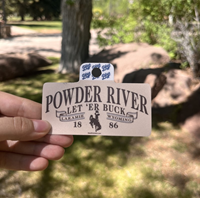 Blue 84® Powder River Let 'er Buck Sticker