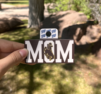 Blue 84® Mom Bucking Horse Overlap Sticker