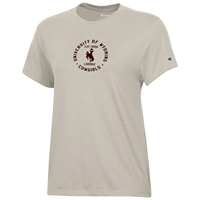 Champion® Women's Tee Shirt Circular Graphic University of Wyoming Cowgirls