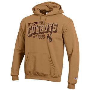 Champion® Powerblend Distressed Wyoming Cowboys Est. 1886 BH Hoodie