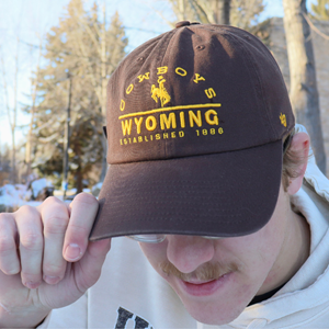 47® Embroidered Arched Cowboys over Wyoming Est 1886 Hat